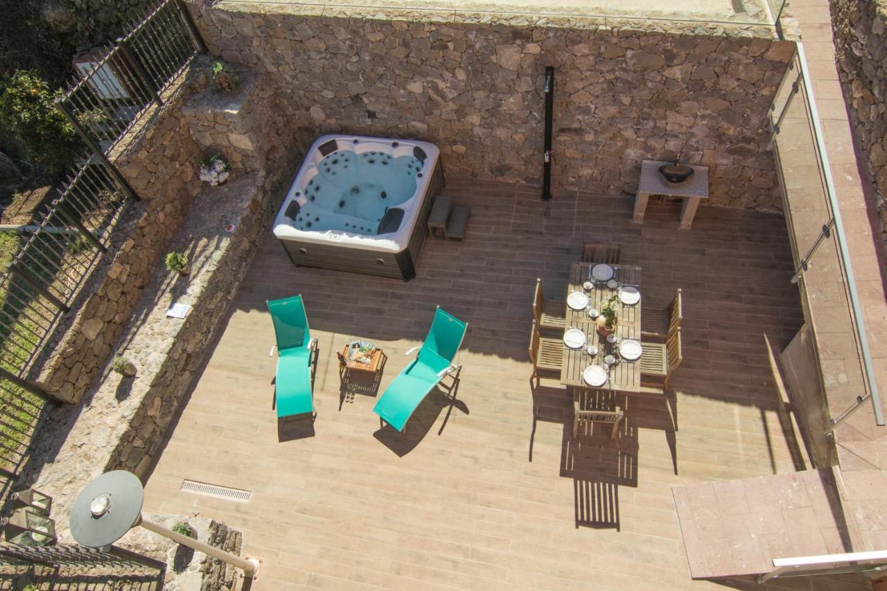 Villa Mogarén: jacuzzi and beautiful views Vega de San Mateo Buitenkant foto